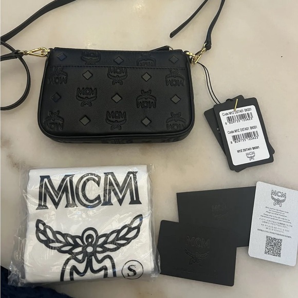MCM Handbags - MCM Crossbody Bag NWT $650 Missing Gold Chain